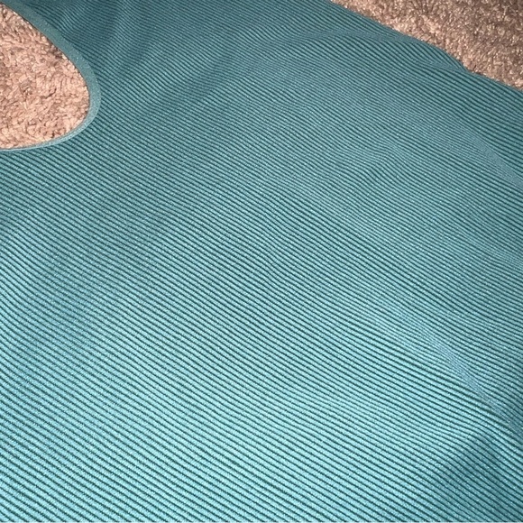 Wild Fable Seamless Ribbed Halter Bodysuit Teal Green Size Large - Picture 10 of 11